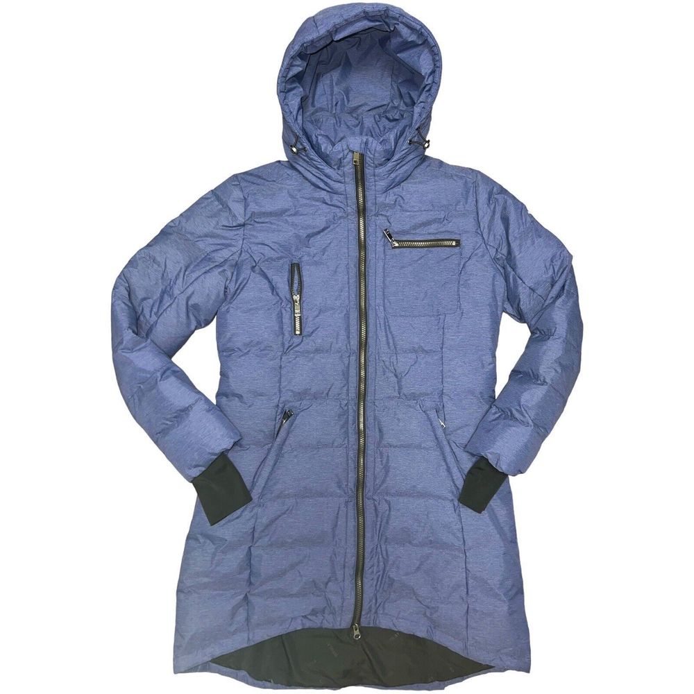 Orolay Women's Blue‎ Down Jacket Coat Mid-Length Sz M